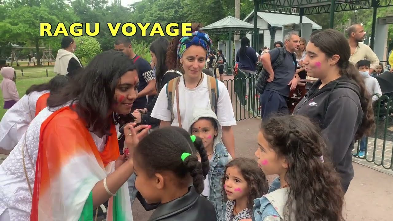 GOPICO HOLI FESTIVAL AT PARIS IN FRANCE#COULEUR DU FESTIVAL A PARIS#INDIAN HOLI CELEBRATION AT PARIS