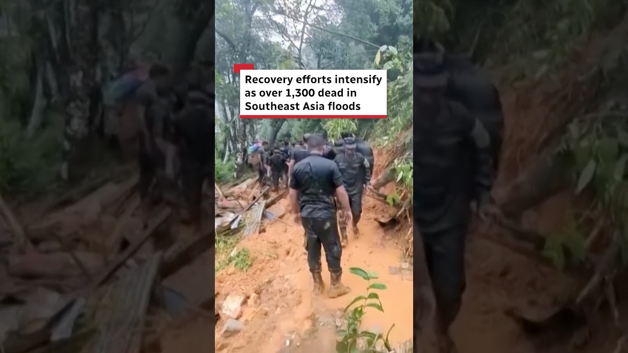 Recovery efforts intensify as over 1,300 dead in Southeast Asia floods
