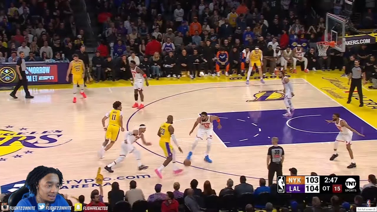 FlightReacts To KNICKS at LAKERS | FULL GAME HIGHLIGHTS | March 6, 2025!