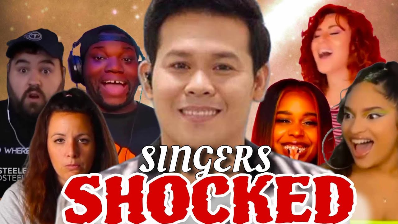 Singers Funny Reaction to Marcelito Pomoy sings The Prayer