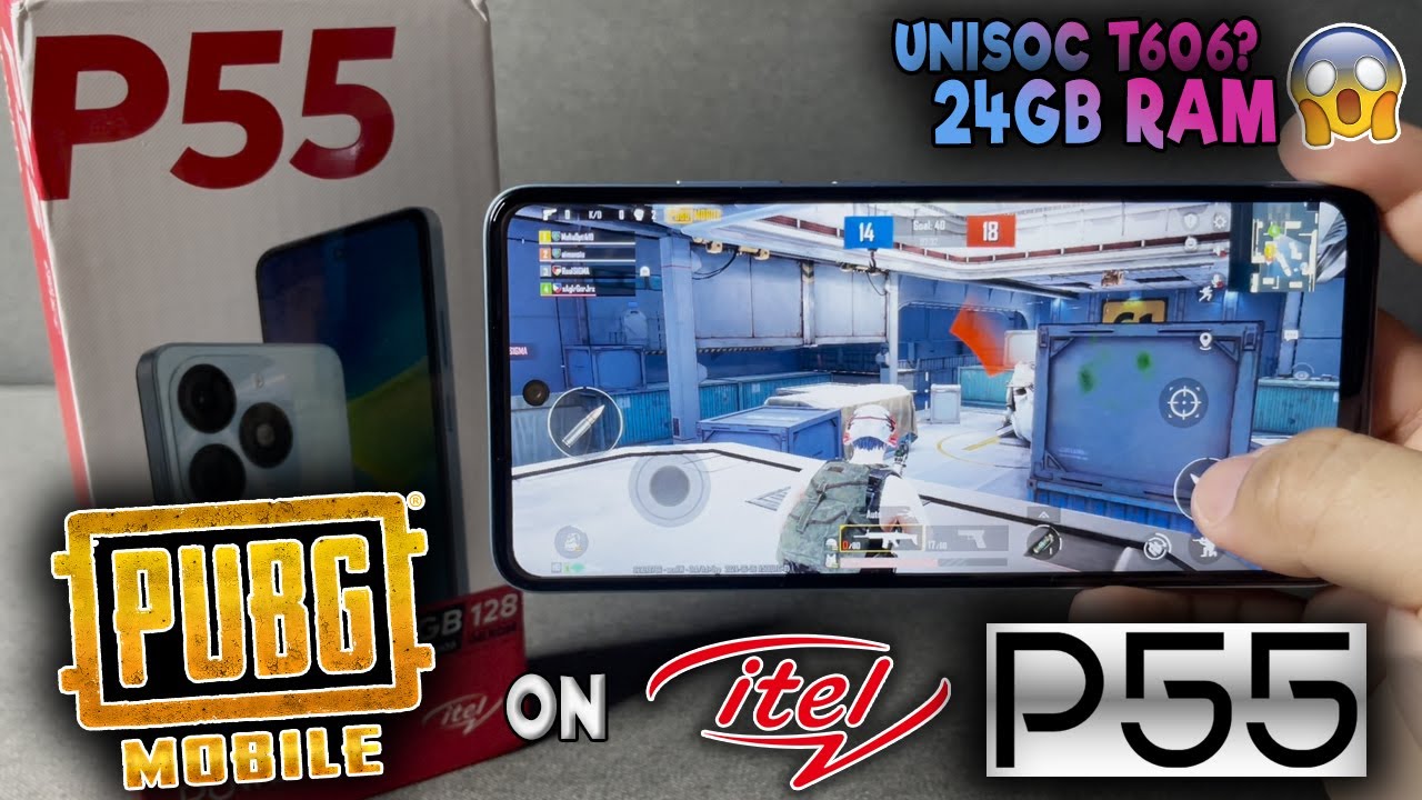 PUBG Mobile Game Test on itel P55 | 90Hz | UNISOC T606 MAX SETTINGS PERFORMANCE?? PUBG PHONE?!