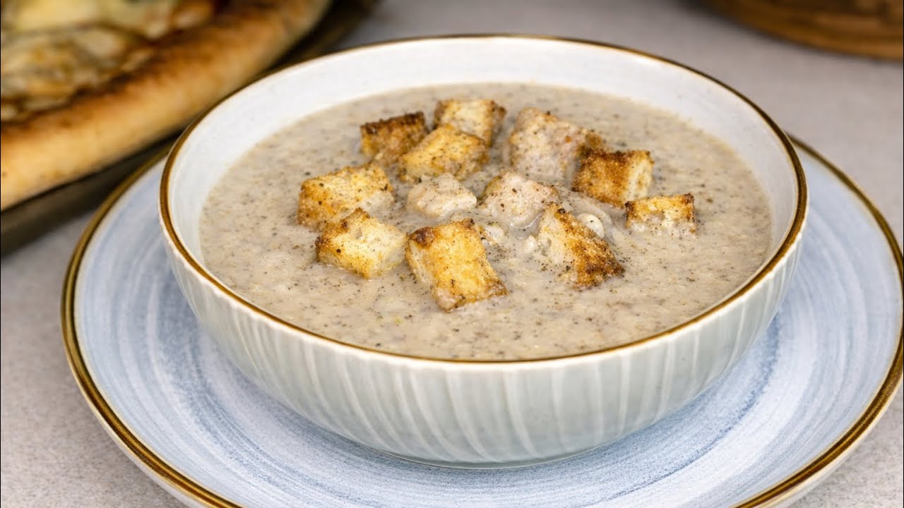 #soupedechampignons #شوربة الفطر الكريمية 🍄 وصفة رمضان #شوربة_فطر #🍲🍄 Soupe de Champignons