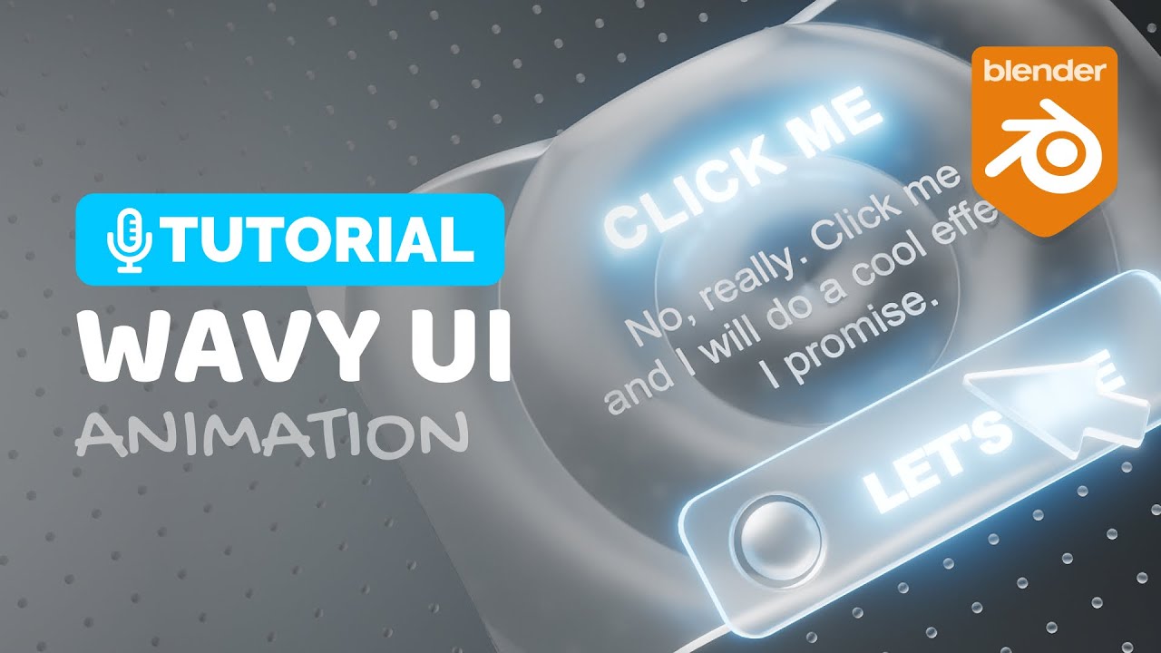 Blender Wavy Glass UI Animation Tutorial | Polygon Runway