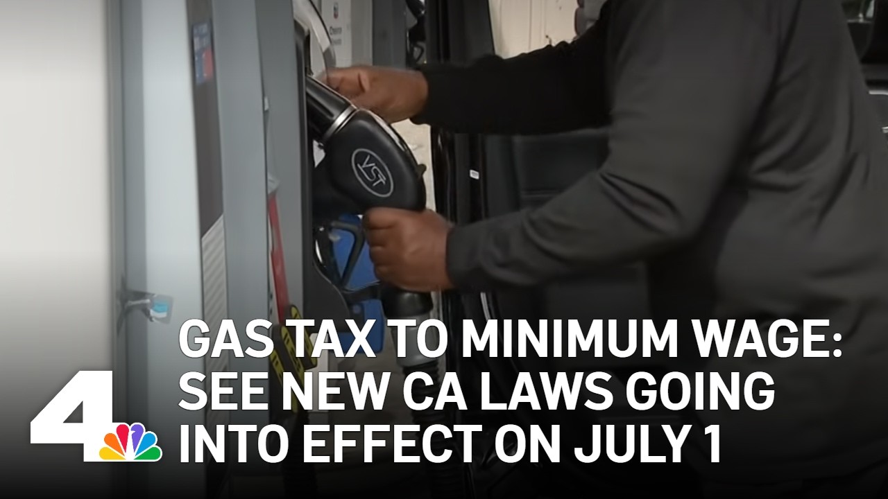 Gas tax to minimum wage: See new CA laws going into effect on July 1