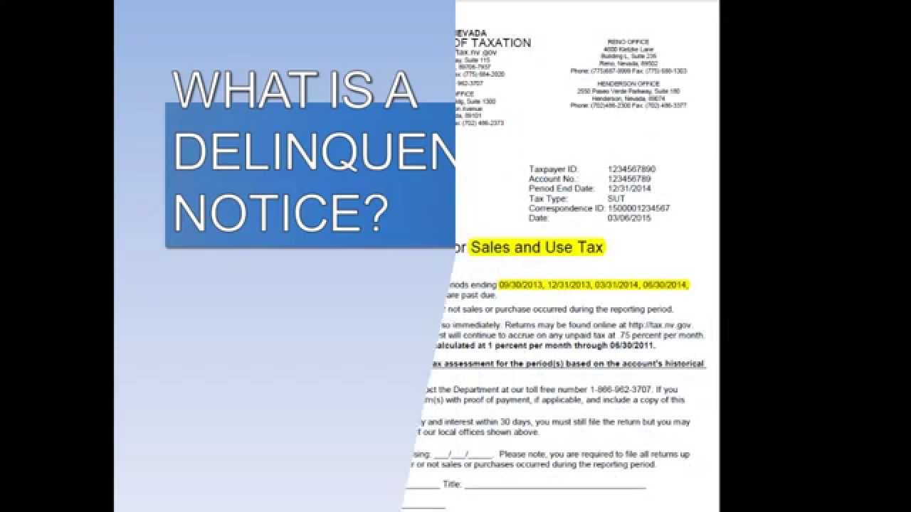 What is a Delinquency Notice?