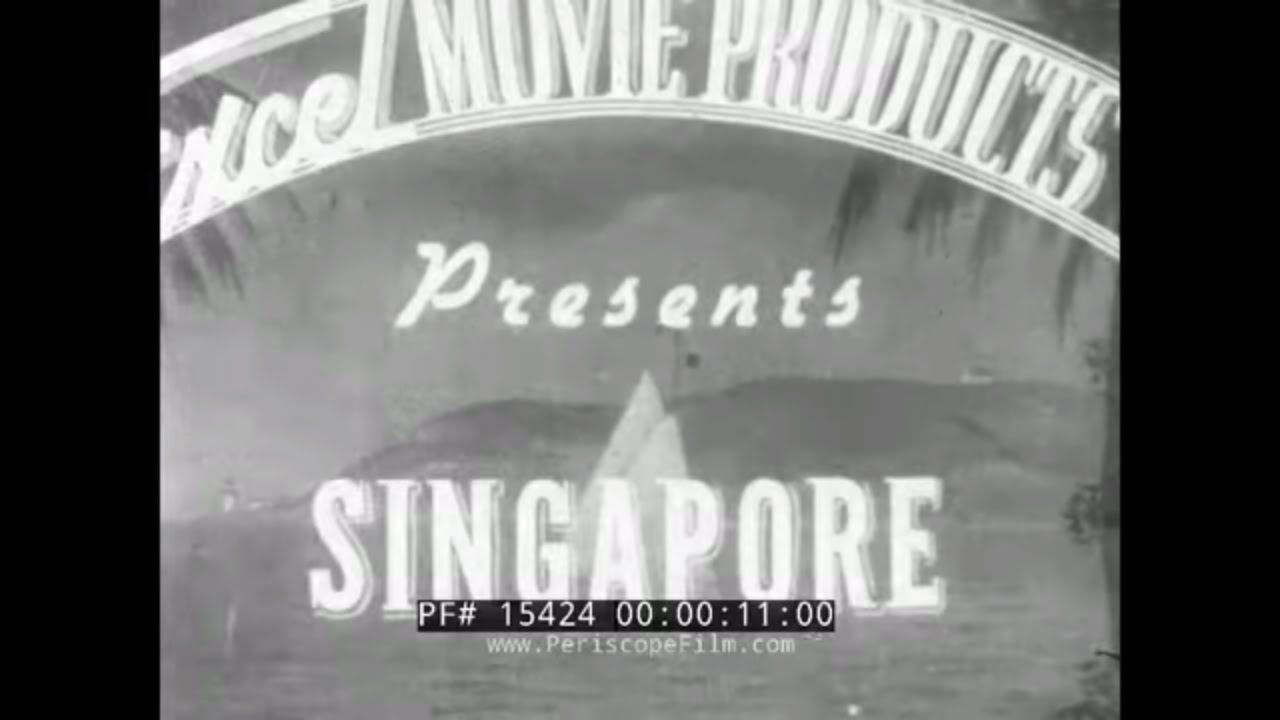 1930s SINGAPORE TRAVELOGUE FILM   BRITISH COLONIAL ERA  RAFFLES HOTEL (SILENT FILM) 15424