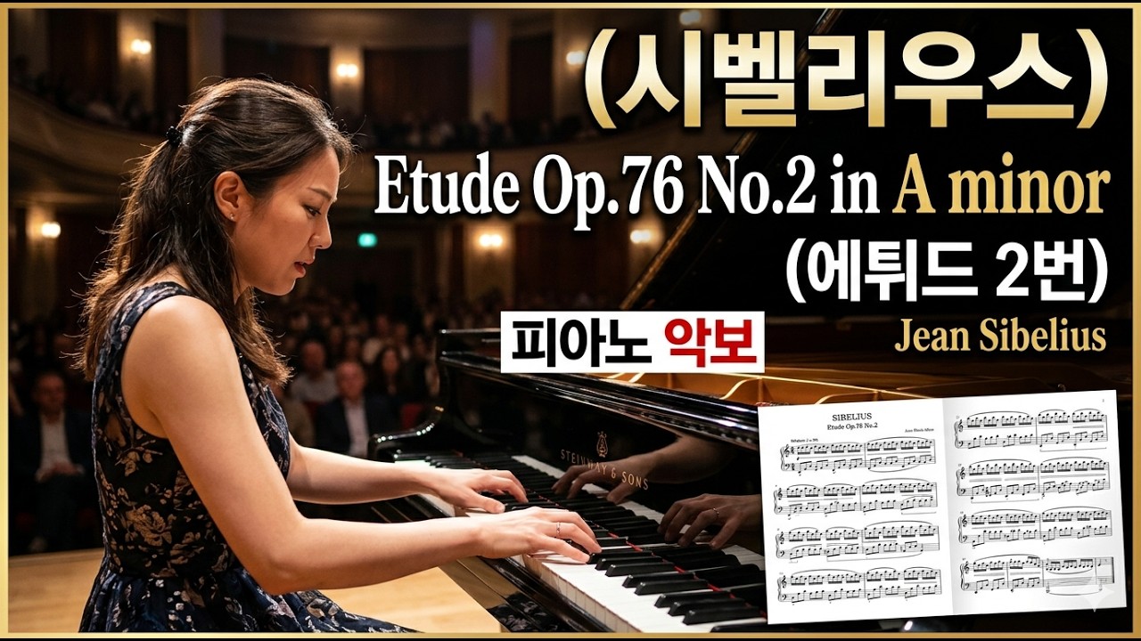 J. Sibelius (시벨리우스) - Etude Op.76 No.2 in A minor (에튀드 2번) 피아노악보 다운로드