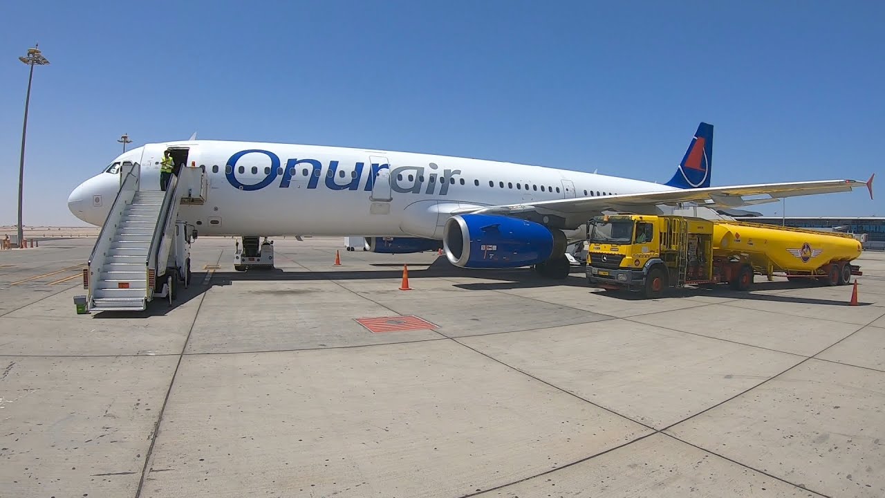 Hurghada über Kairo - Pyramiden von Gizeh • Onur Air A321-200 - Ägypten