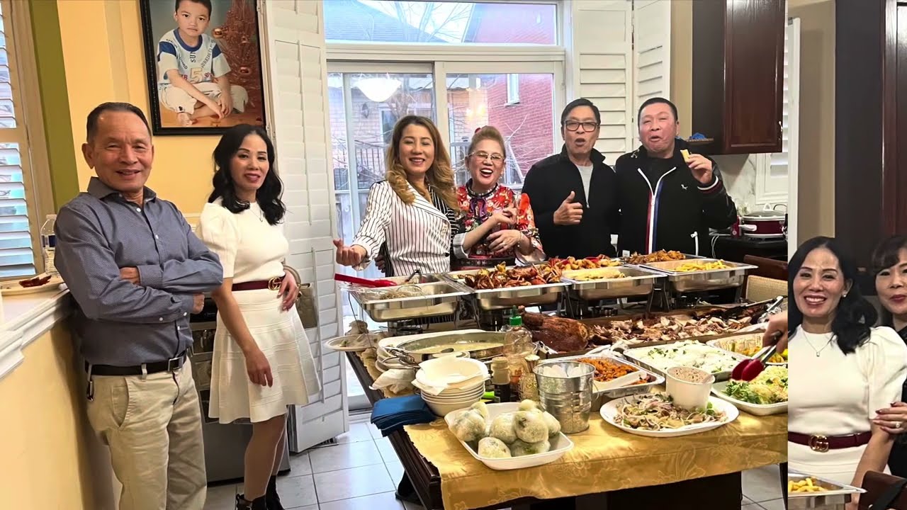 Đội tám cuộc sống Canada . Bữa cơm đầu năm 2024 . Cuộc sống Canada