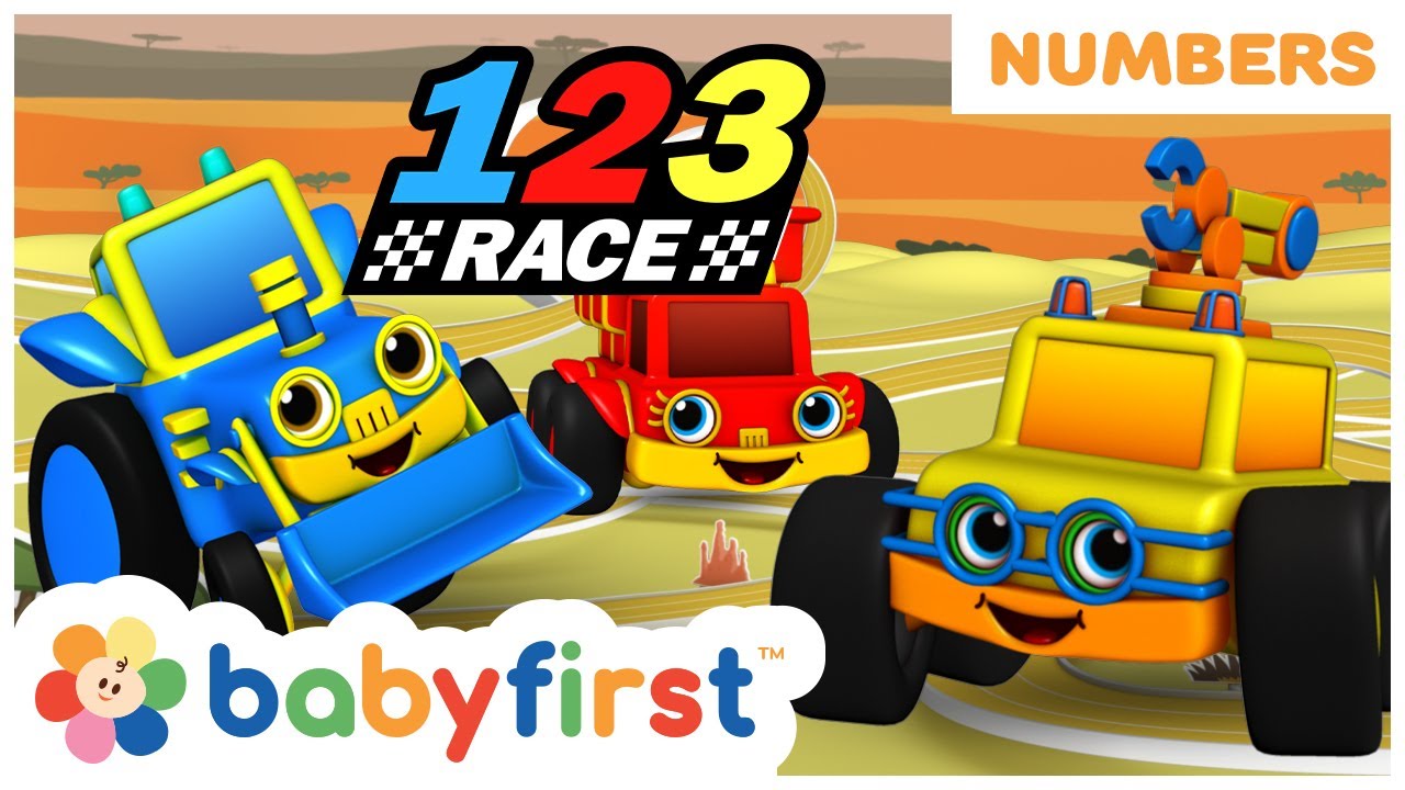 123 Race! - New Episodes | Learn numbers for kids | Numbers Song | Counting 1 to 10 | BabyFirst TV