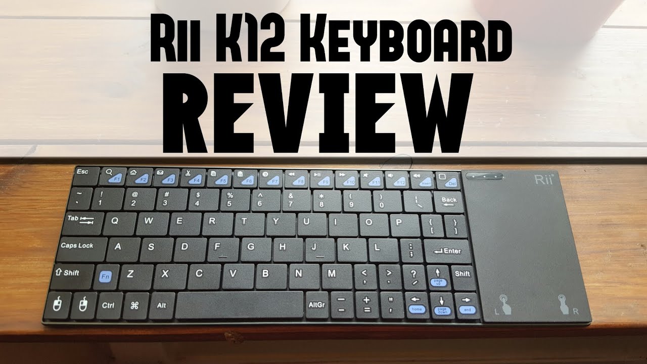 Rii i12 K12 Wireless Bluetooth Touchpad Keyboard Review/Hands on/Unboxing/Testing/Connect/Pairing
