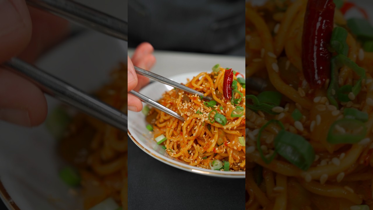 Acılı Turşulu Noodle 🔥🔥🔥 #yemekcom #noodle #turşu