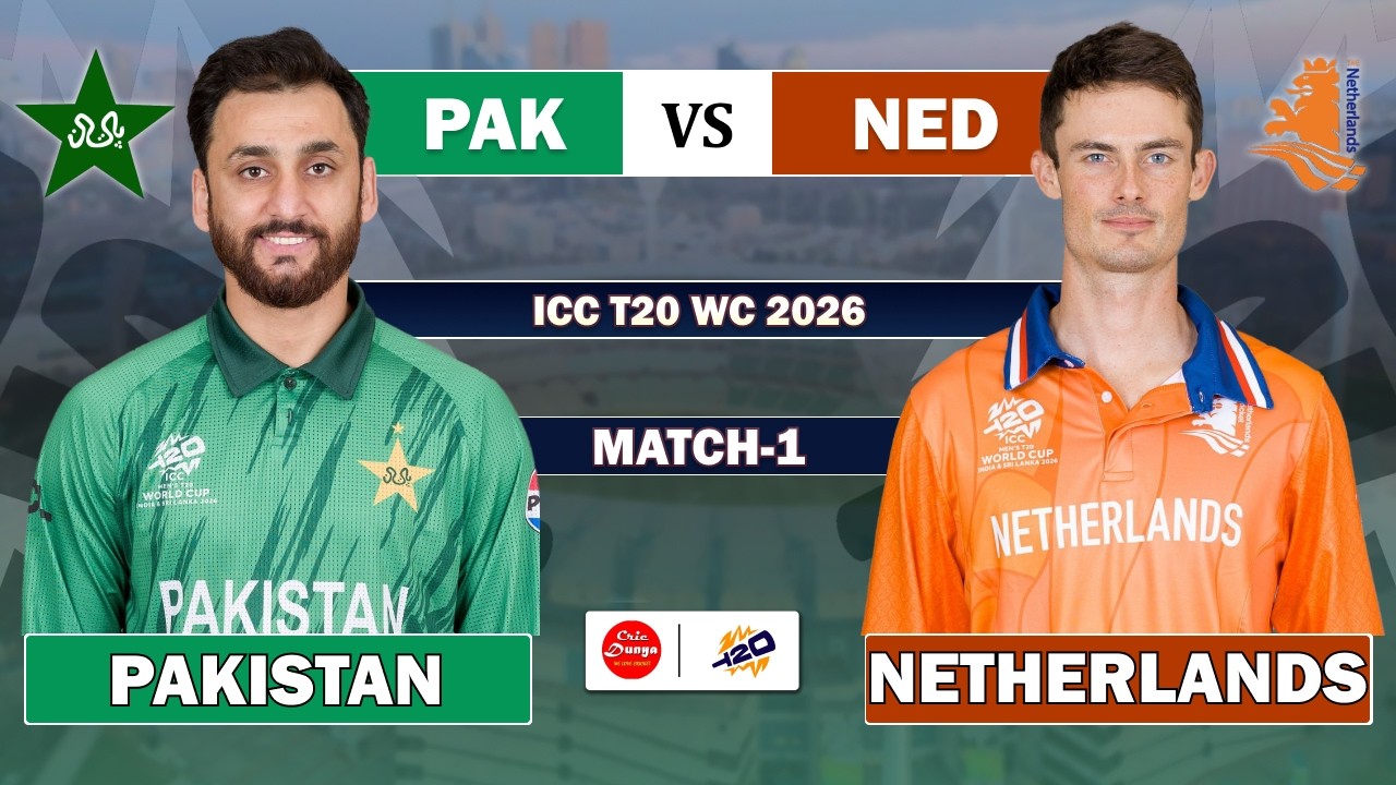 🔴LIVE: Pakistan vs Netherlands, 1st T20 | Live Cricket match Today &bull; PAK vs NED Match Commentary