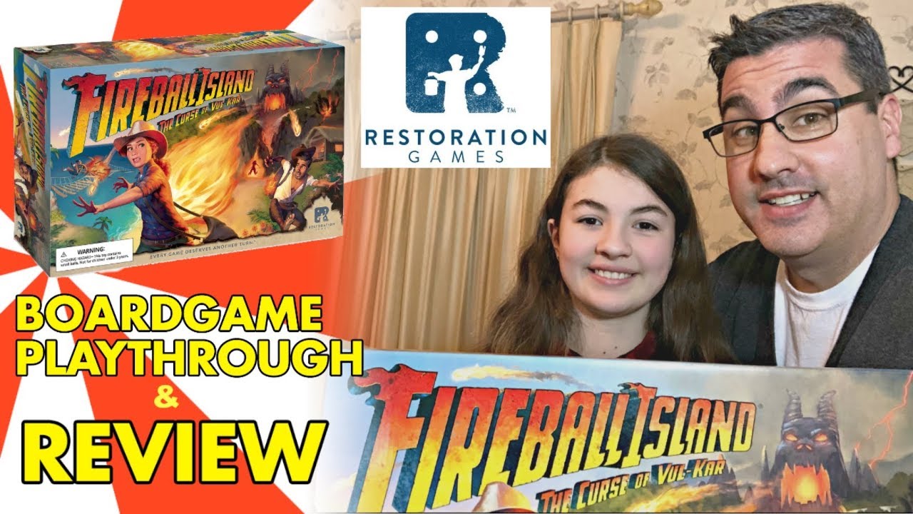 Fireball Island: The Curse of Vul-Kar by Restoration Games Play Through and Review