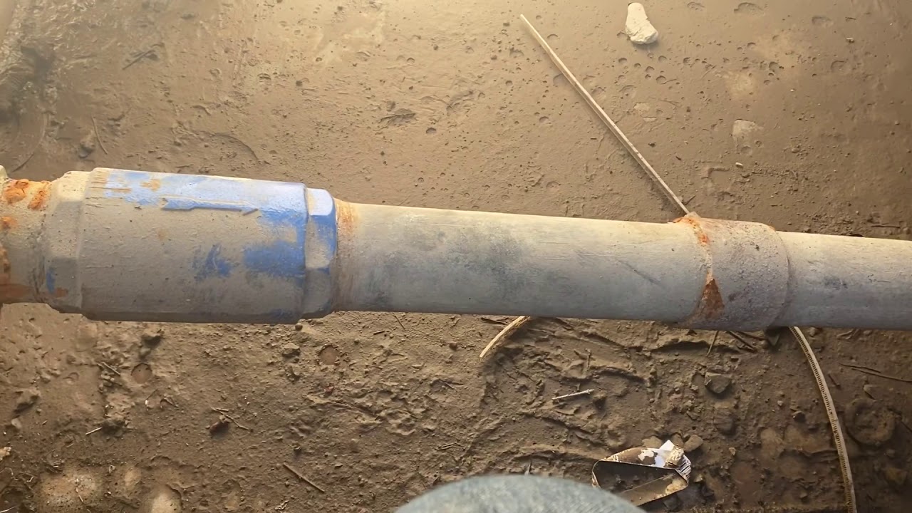 Installing a saddle on galvanized pipe