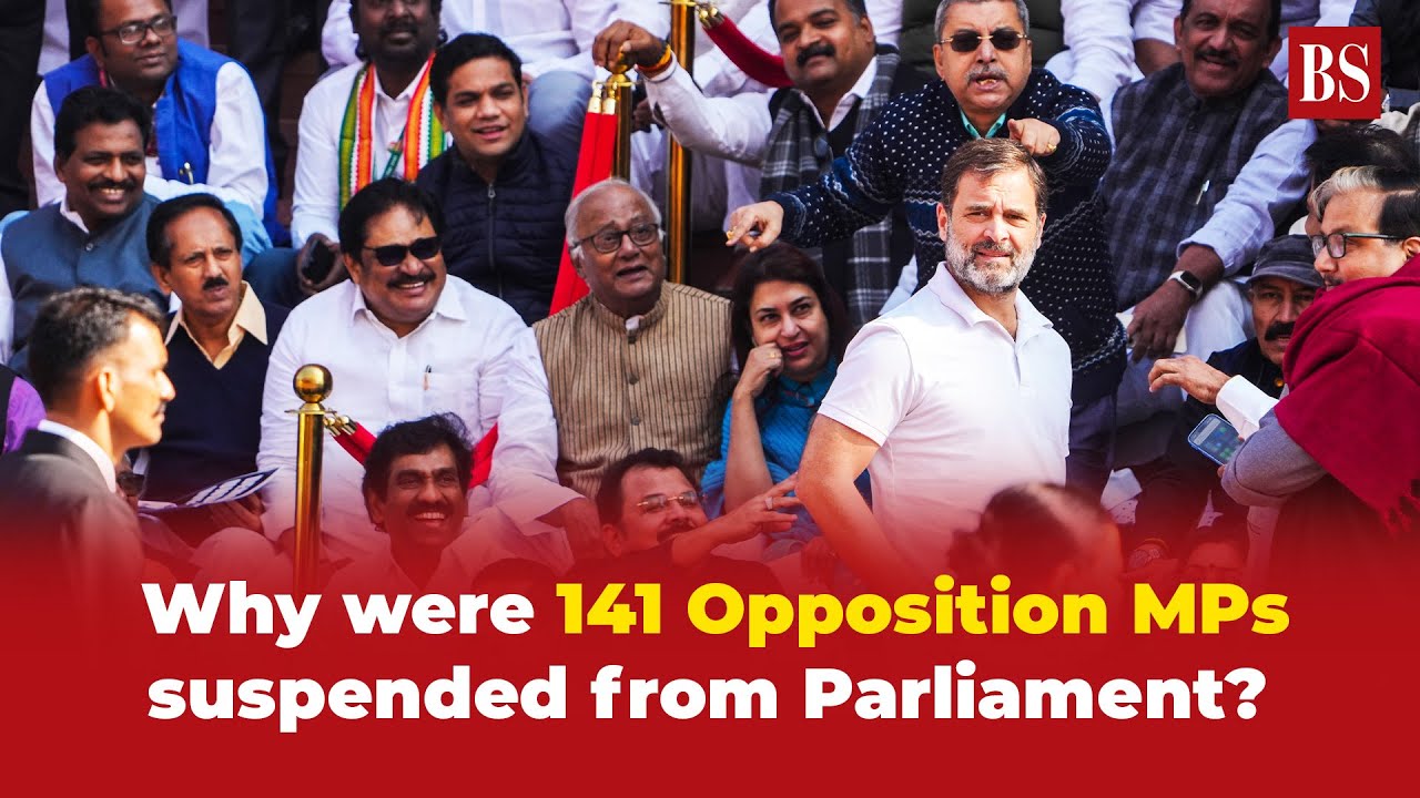 Why 141 Opposition MPs were suspended from parliament?