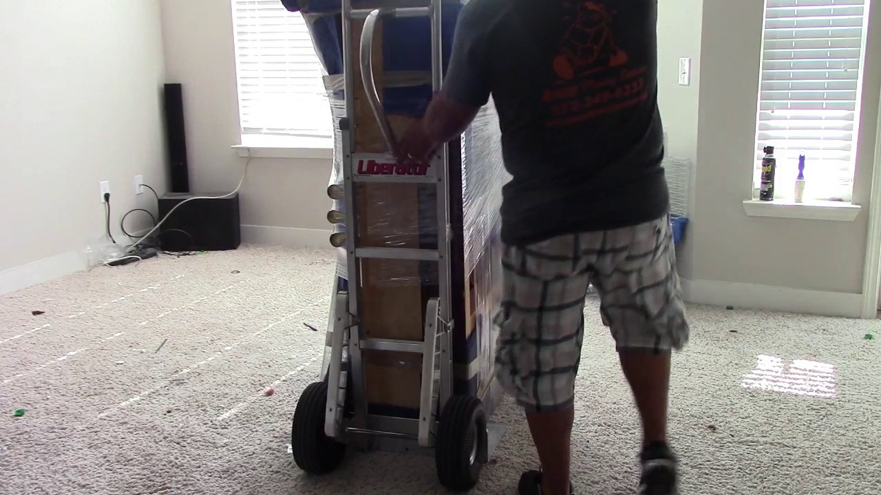 Перевозка пианино по 3 пролетам лестницы с помощью Rescue Moving Services