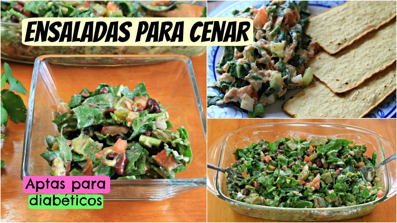 Ensaladas para cenar | Aptas para diabéticos