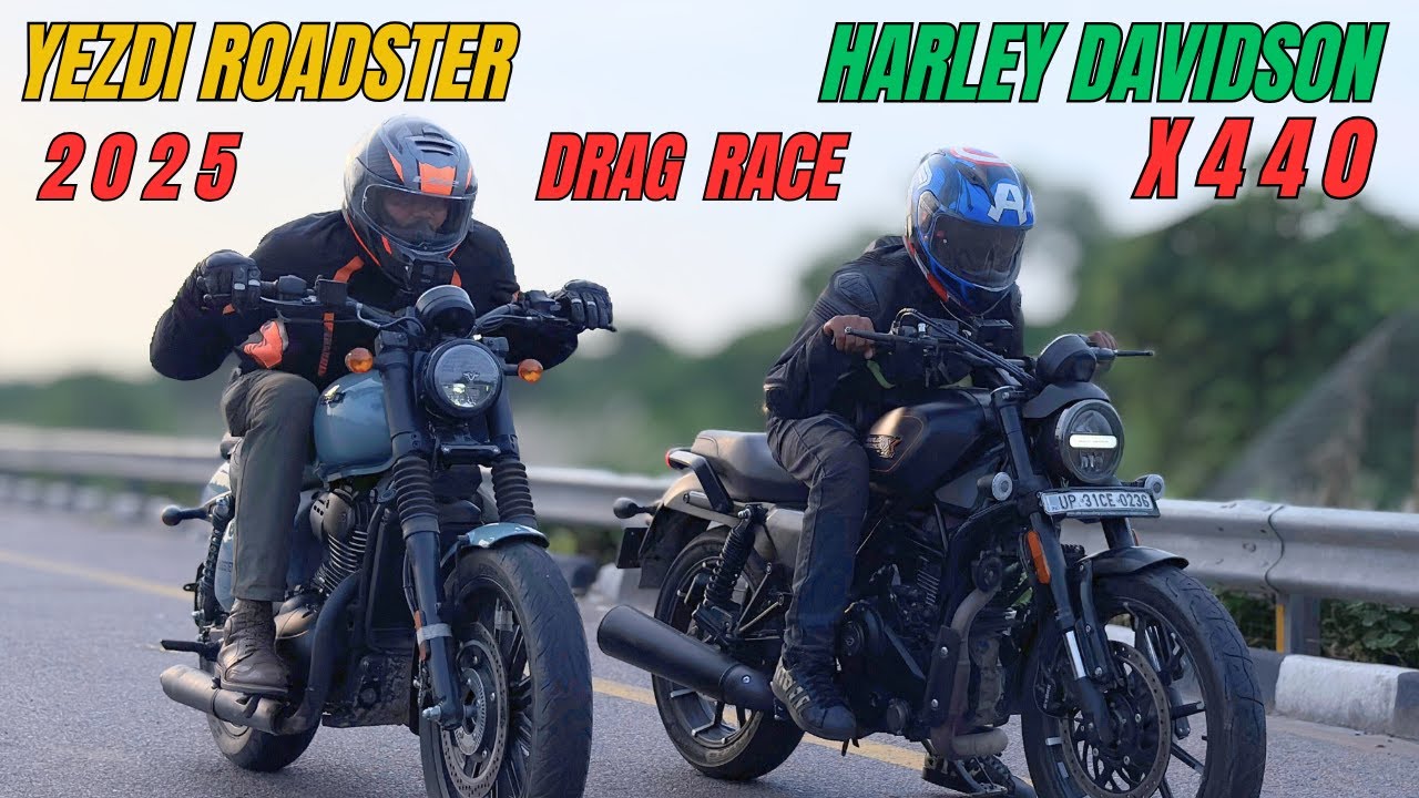 2025 Yezdi Roadster vs Harley Davidson X440 Drag Race | The UP46 Rider |