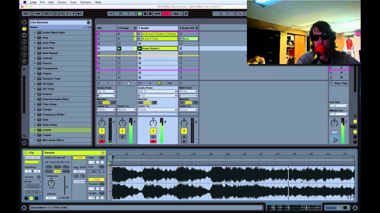 AfroDJMac Paul Stretch Ableton Rack and Tutorial