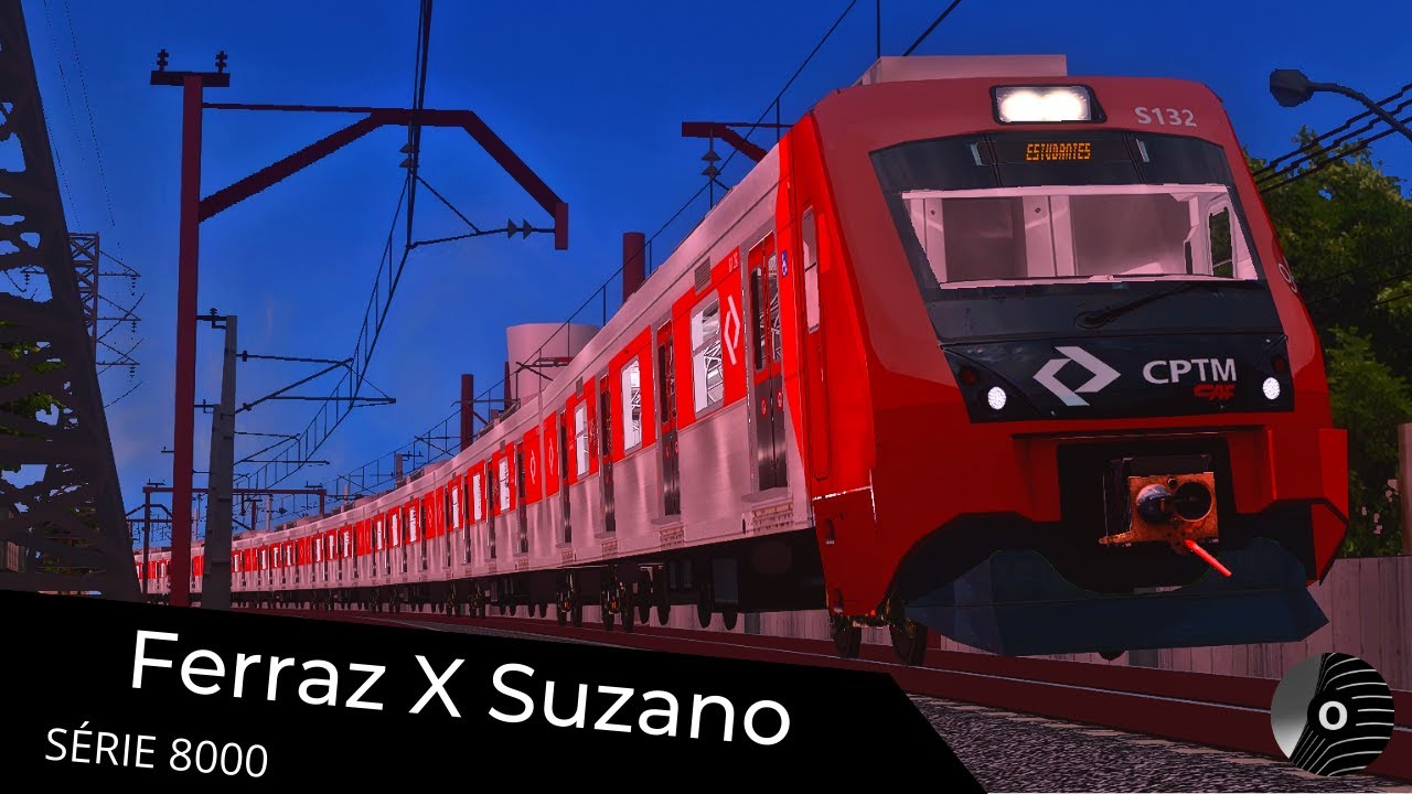 OpenBVE - FERRAZ DE VASCONCELOS x SUZANO com o TUE SÉRIE 8000 da CPTM! Linha 11 Coral