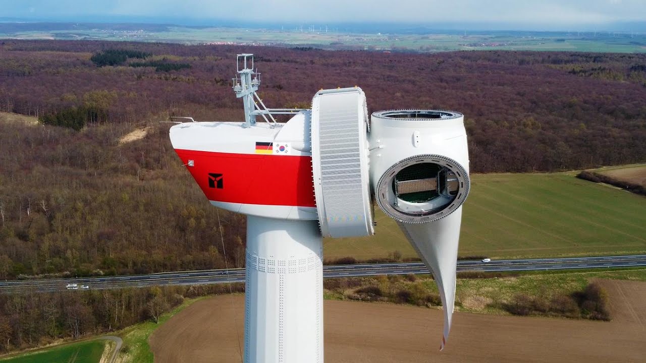 Wind farm Cramme - Flöthe, construction of 3 x Enercon E-160 EP5 E2 wind turbines 09.04.2022