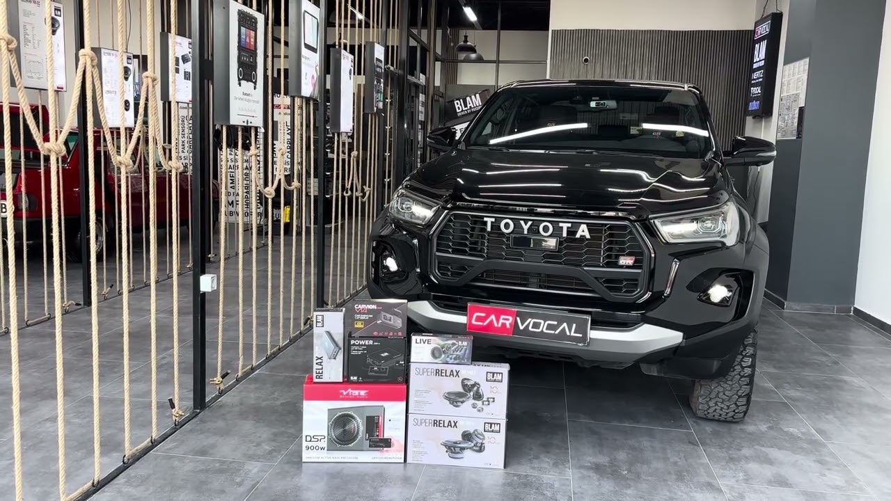 Toyota hilux gr blam dsp ses sistemi vibe dsp subwoofer