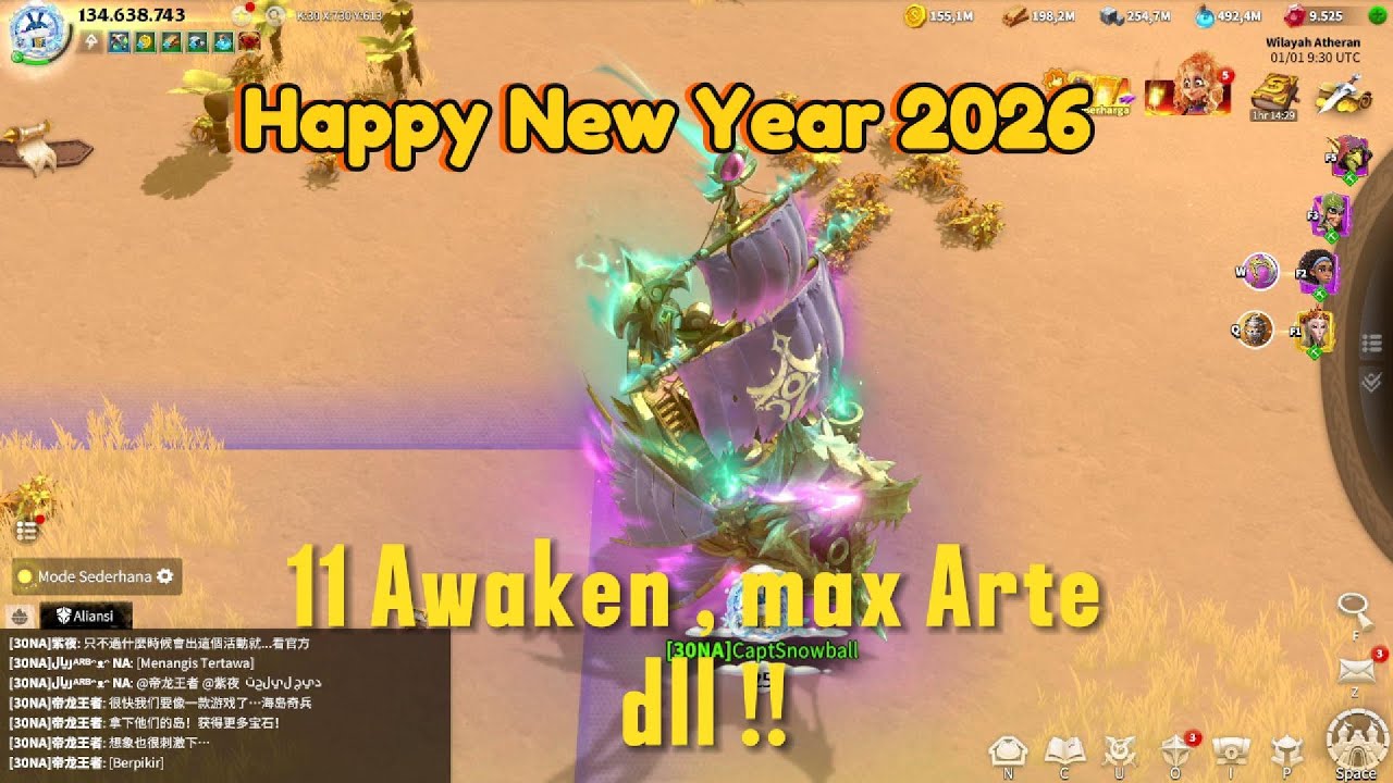 Happy New Year 2026 || 11 Awaken, Max Arte dll !! || Call of Dragons Indonesia