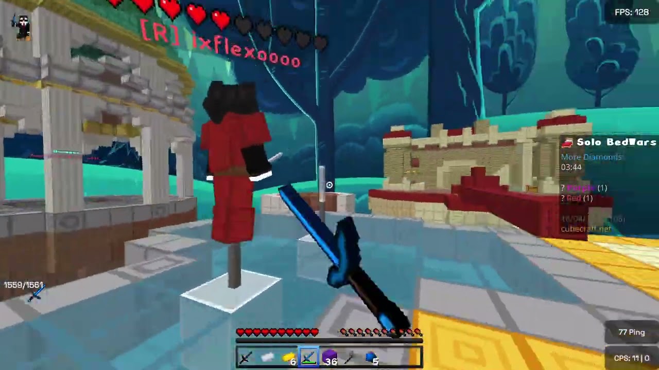 Bedwars solo II Cubecraft II Minecraft II