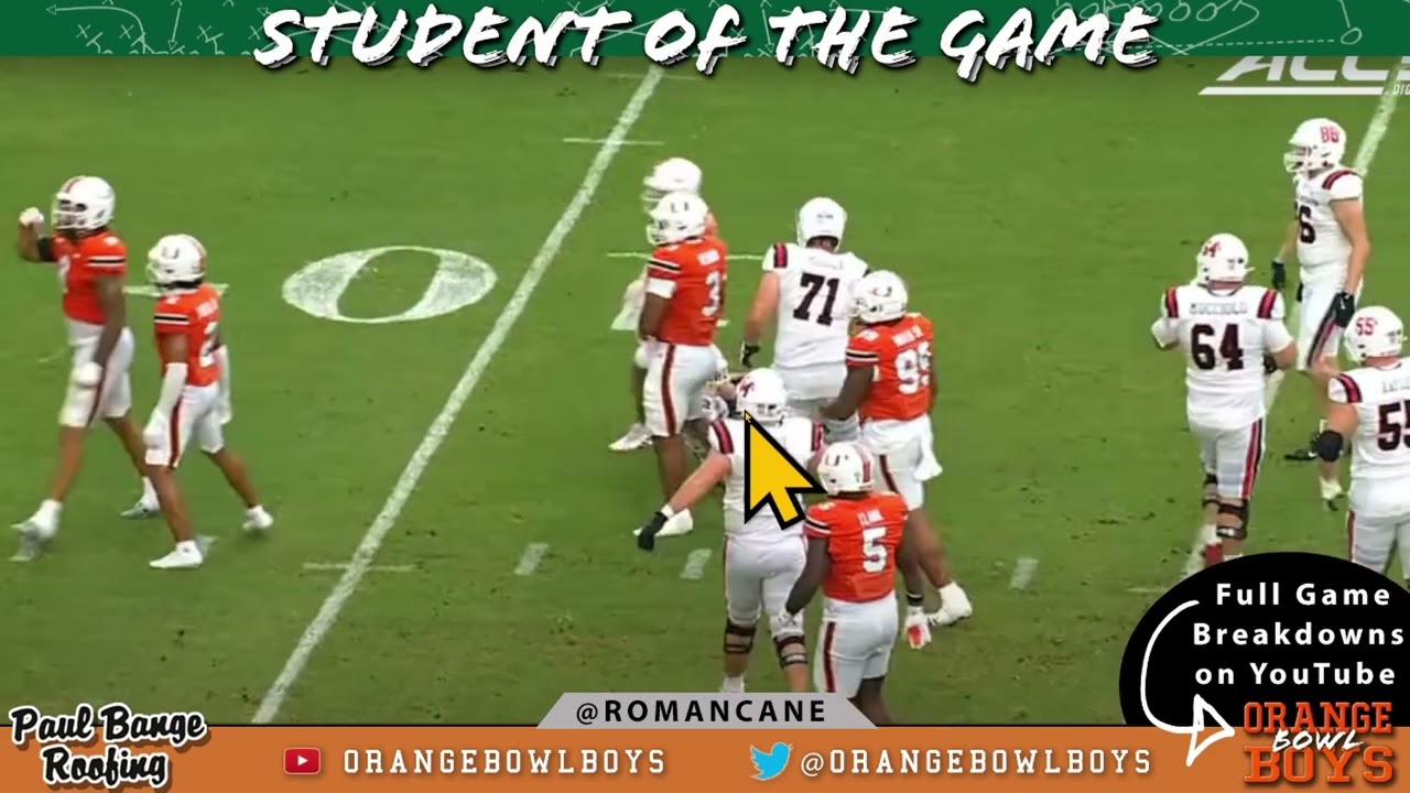 Miami Hurricanes vs  Ball State SOTG