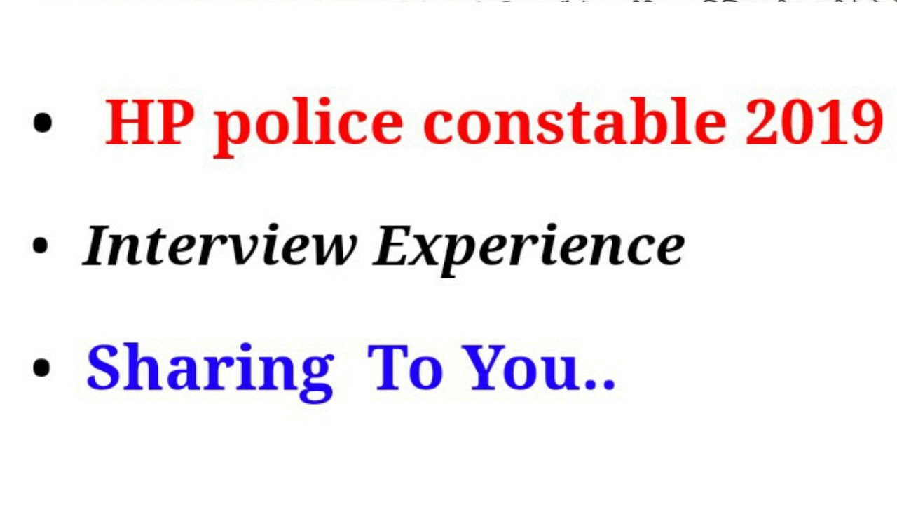 HP Police Constable 2019  || Interview Experience || Distt. Kullu Candidate ||