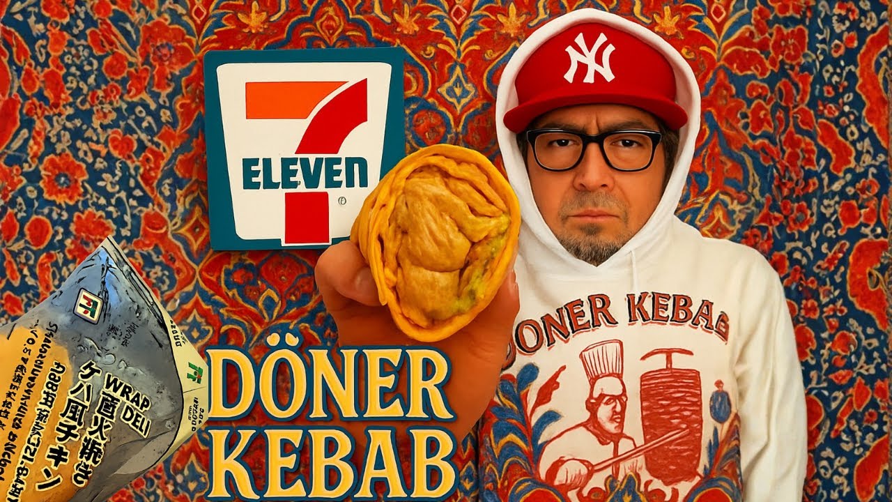 🇯🇵🥙 Обзор ролла с донер-кебабом Seven Eleven #Conbinifood #mukbang