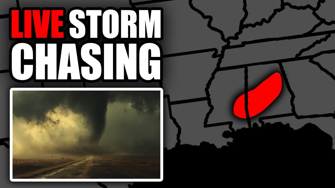 🔴LIVE CHASING Alabama Tornado Threat