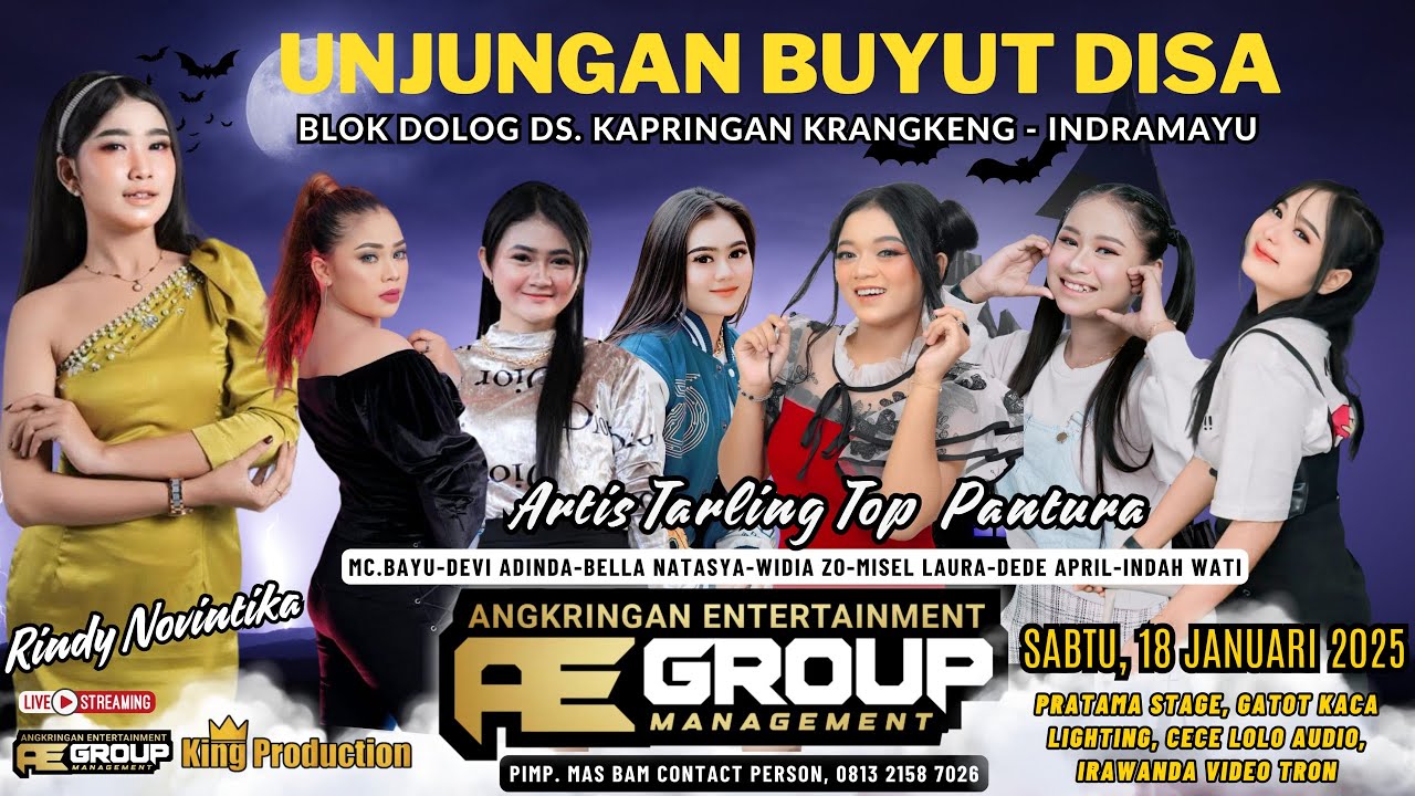 🔴 LIVE AE GROUP CIREBON DALAM RANGKA [ UNJUNGAN BUYUT DISA  ] DS. KAPRINGAN KRANGKENG - INDRAMAYU