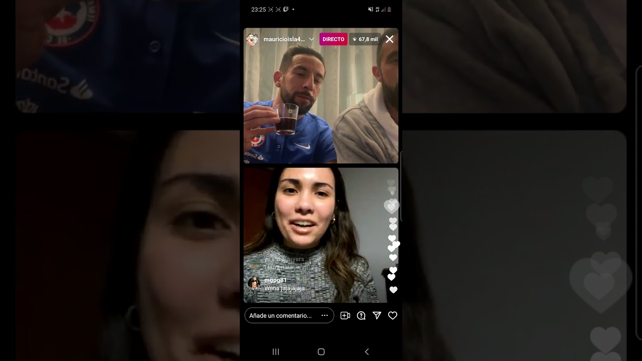 HUASO ISLA Y BRAVO HABLANDO CON SEGUIDORES EN DIRECTO DE IG