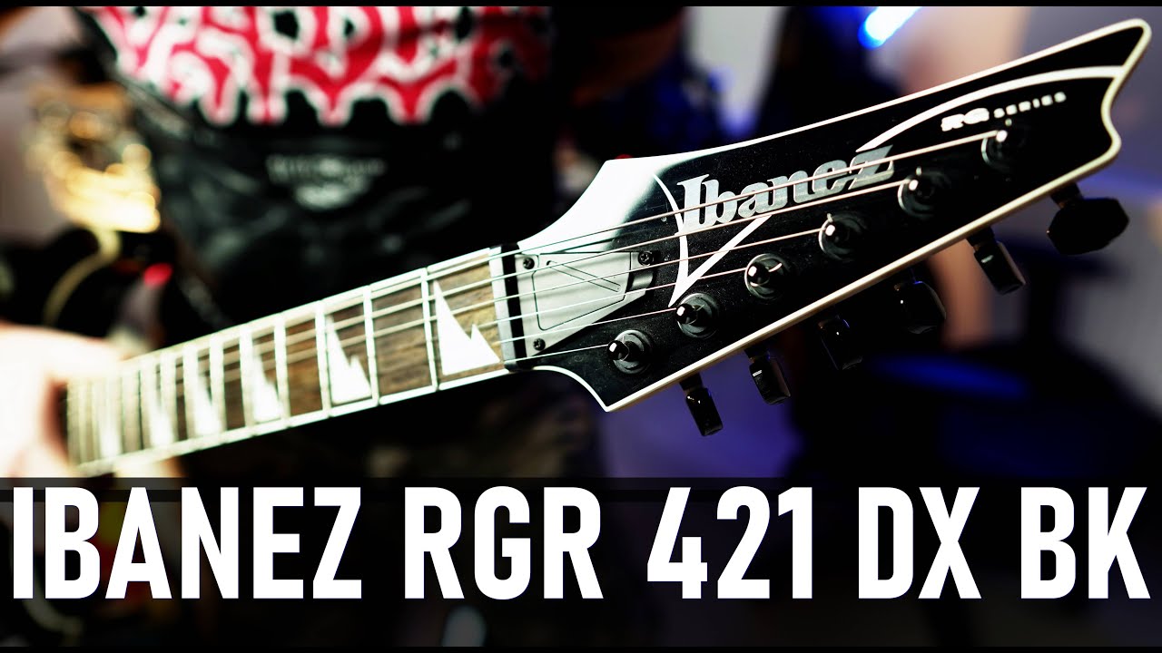 IBANEZ RGR 421DX BK Review and Demo