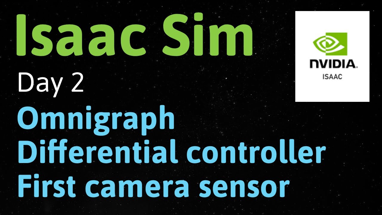 Второй день с NVIDIA Isaac Sim: Omnigraph, дифференциальный контроллер и датчик камеры.