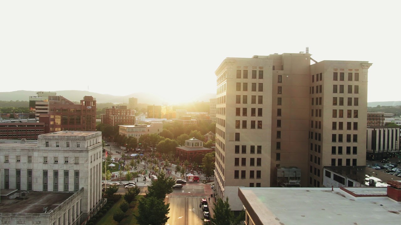 City Skyscraper Sunrise Drone Footage | Free Stock Footage 4K | Royalty Free [City]