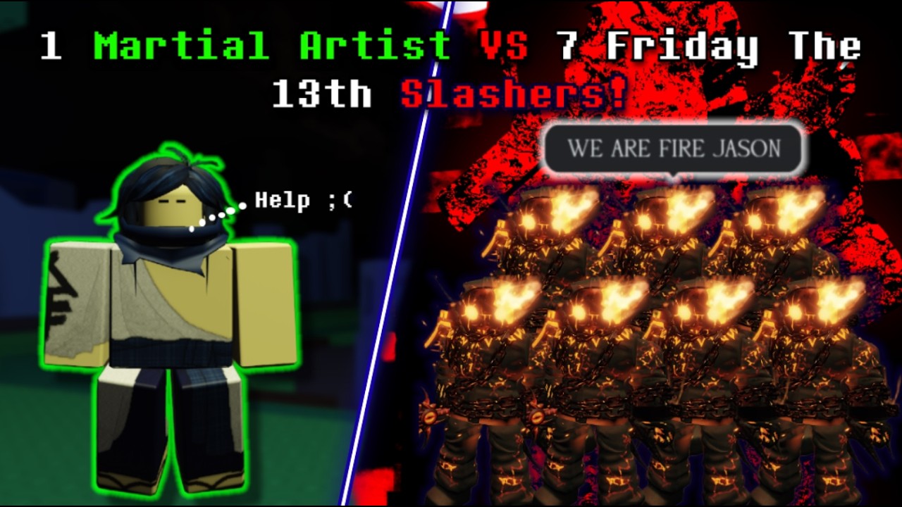 1 Martial Artist Survive VS 7 Friday The 13th Slashers  In Forsaken (Pro Gameplay)