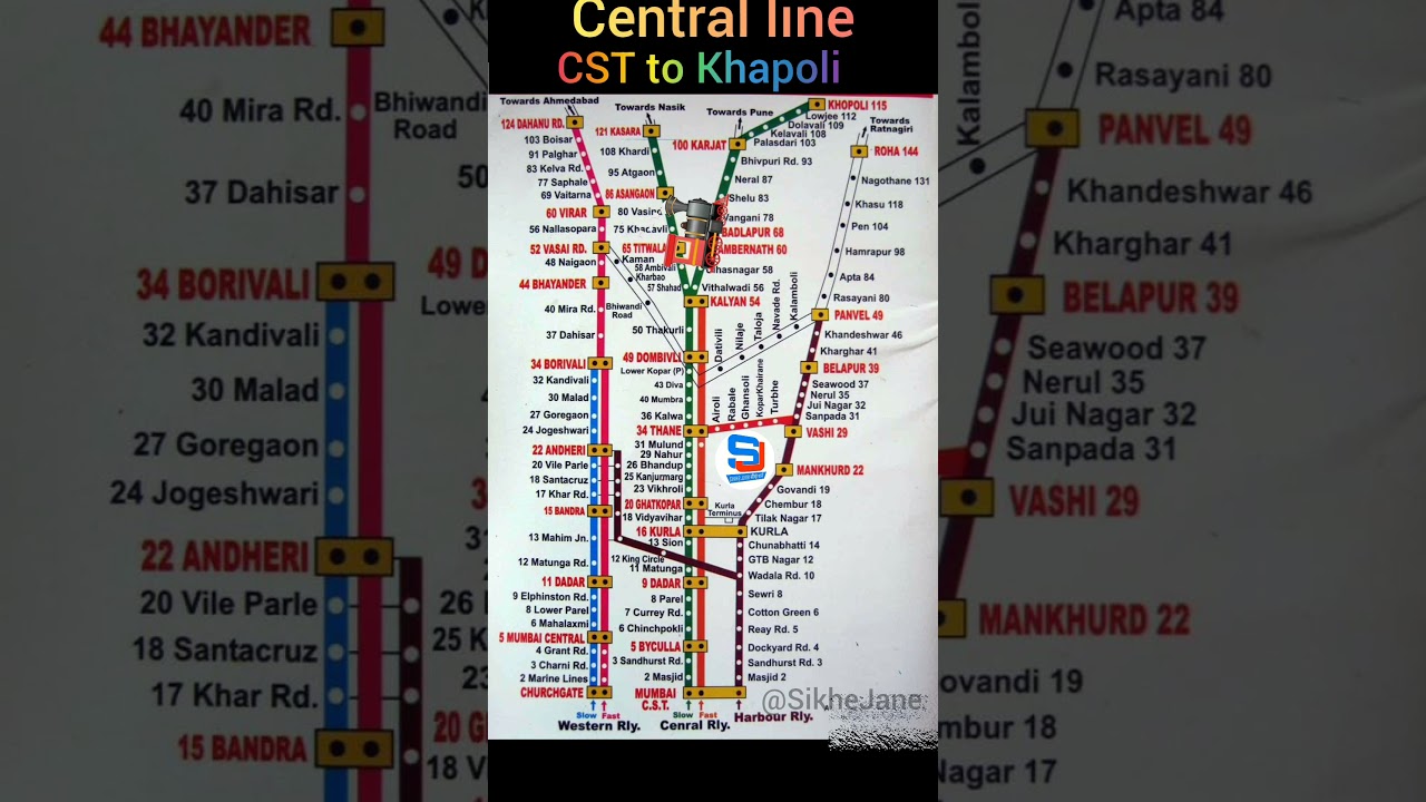 Mumbai&rsquo;s Secret Network of Local Trains Route.😧 #railway
