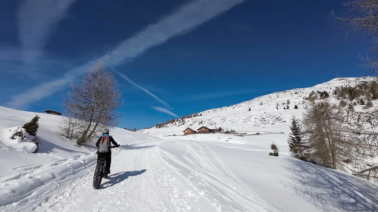 Salita invernale  in Fat Bike alla Malga Klammbach febbraio 2025