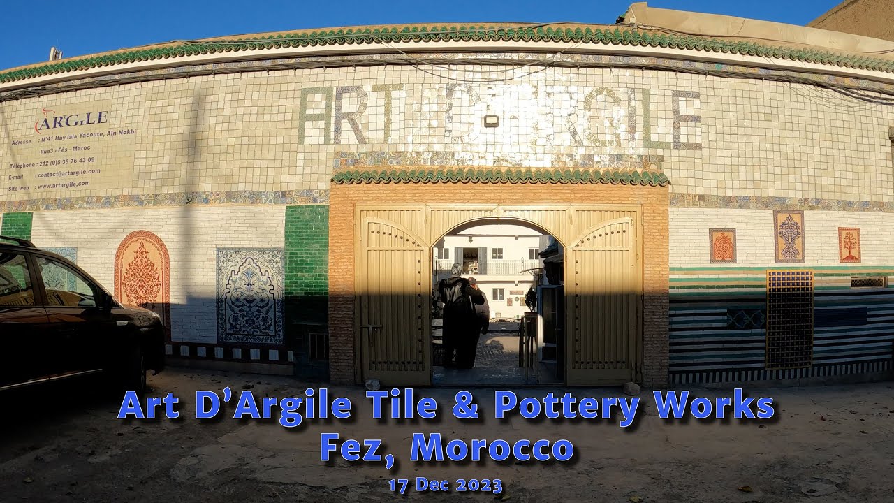 ⛏ArtArgile-Pottery/Tile works, Fez, Morocco - 17 Dec 2023 - 4K⛏