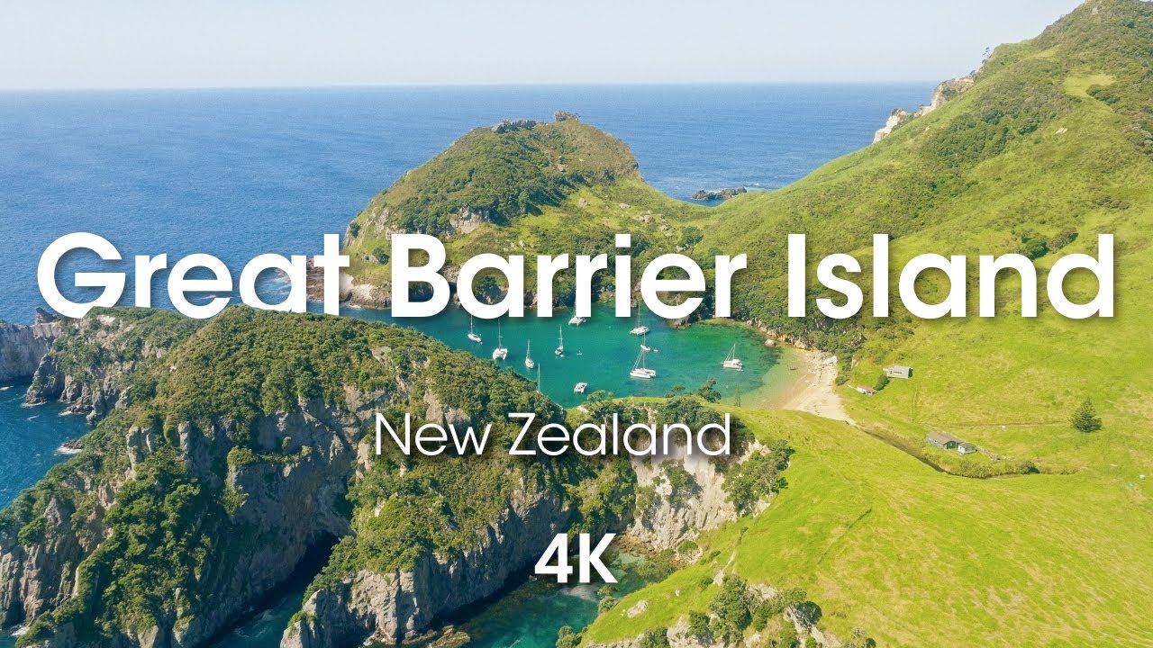 Sailing Adventure in 4K Drone: Exploring the Majestic Great Barrier Island, New Zealand