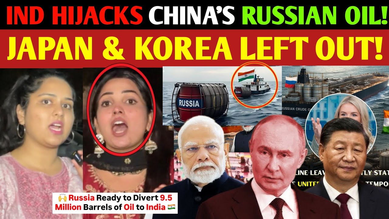 How India Hijacked Russia’s Oil Supply! 🇷🇺➡️🇮🇳 Japan, Korea & China Left Empty-Handed?| Quick shots