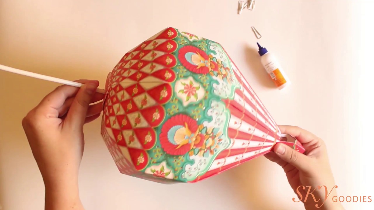 How to make a Sky Goodies Hot Air Balloon Lamp Shade