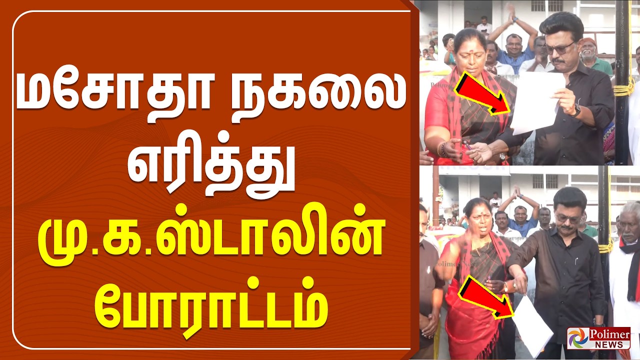 மசோதா நகலை எரித்து முதலமைச்சர் மு.க.ஸ்டாலின் போராட்டம் | MK Stalin