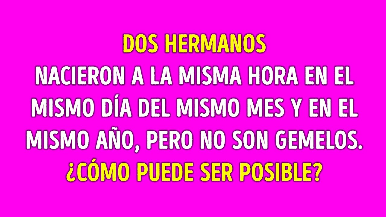 10 Acertijos Fabulosos Que Te Harán Pensar De Manera Diferente