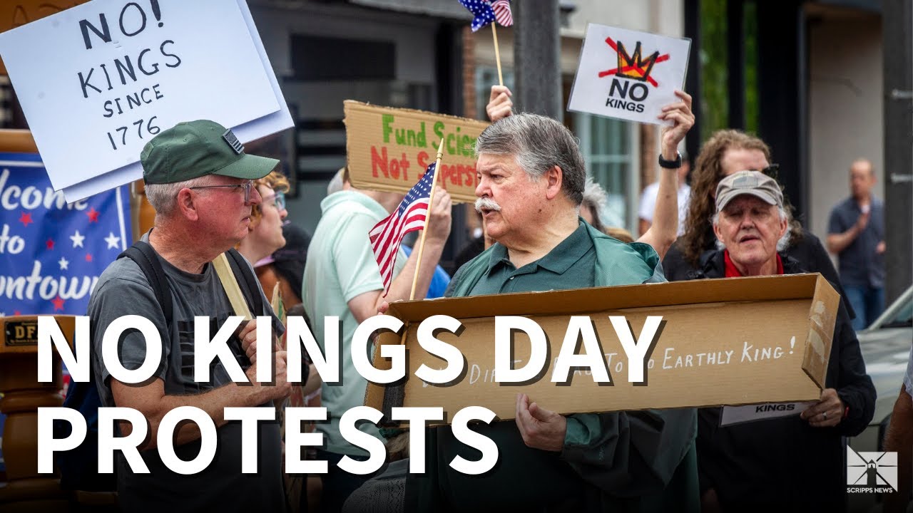 'No Kings' protests take place in thousands of cities across the US