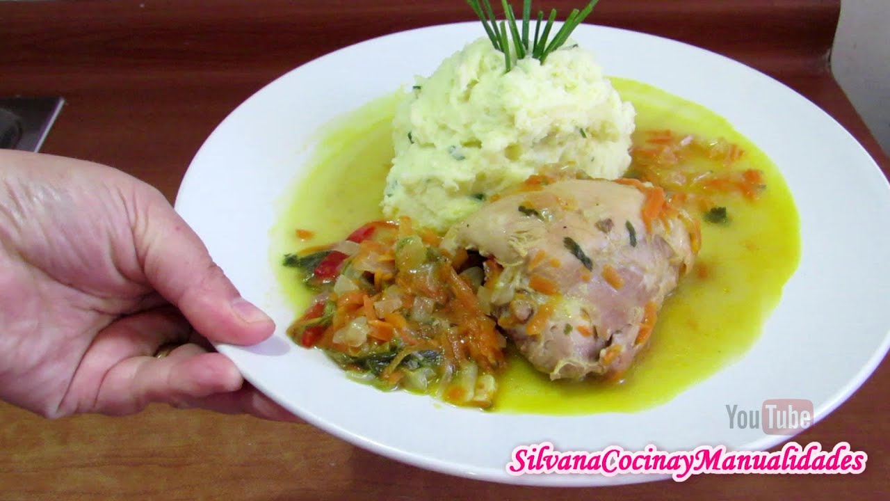 POLLO AL JUGO CON PURE  - Silvana Cocina ❤