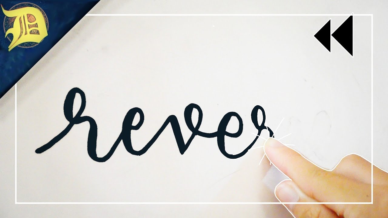 ⏪ This Calligraphy Video is... in REVERSE!